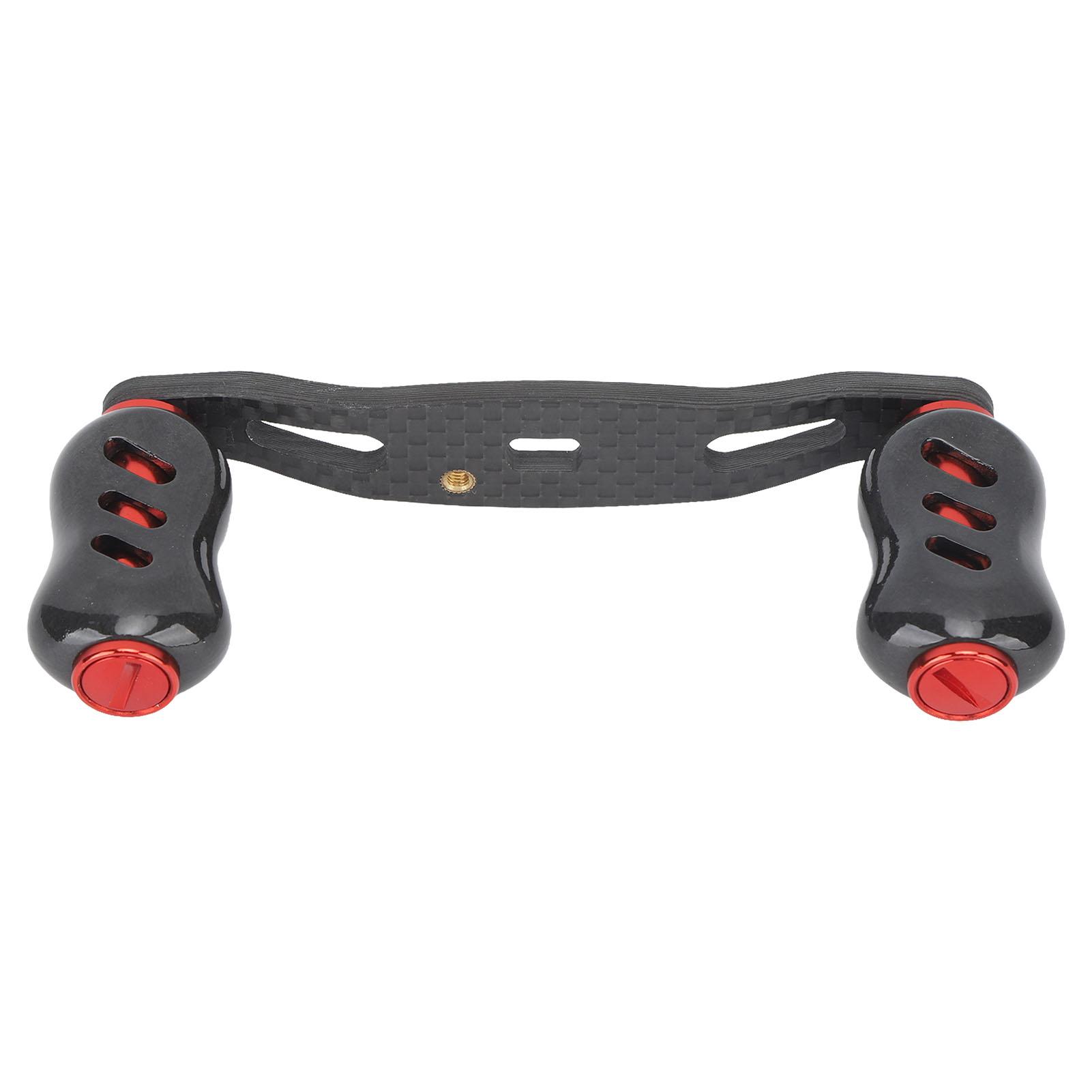 

Carbon Fiber Fishing Reel Handle Baitcasting Trolling Rocker Left Right Crank Accessory 85mm Red красный