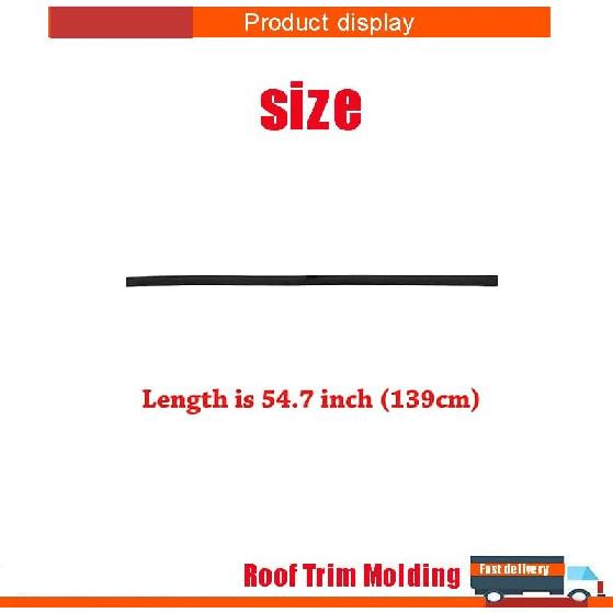 2pcs Roof Drip Molding Weatherstrip 75555-06080 75556-06080 75555-06100 75556-06100 for Toyota Camry 2012-17 Left & Right Side Roof Drip Molding