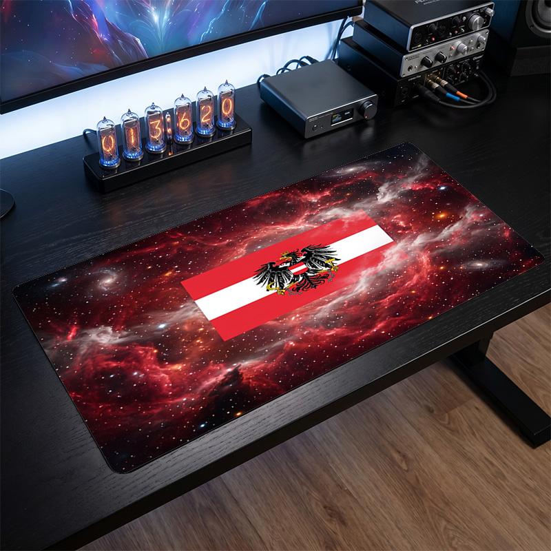 Austria Football Crest Mouse Pad, Extended Non Slip Rubber Desk Mat for Gaming Office Laptop Fan Gift