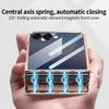 360 Rotating Bracket Luxury Magnetic Case for Samsung Flip 7 6 Full Protection Tempered Glass Screen Protector Kickstand Cover