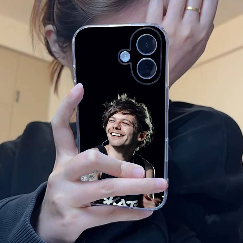 Singer L-Louis T-Tomlinson Clear Silicone Soft TPU Phone Case For iphone 17 16 15 14 Plus 13 12 Mini 11 Pro Max Shell Capa