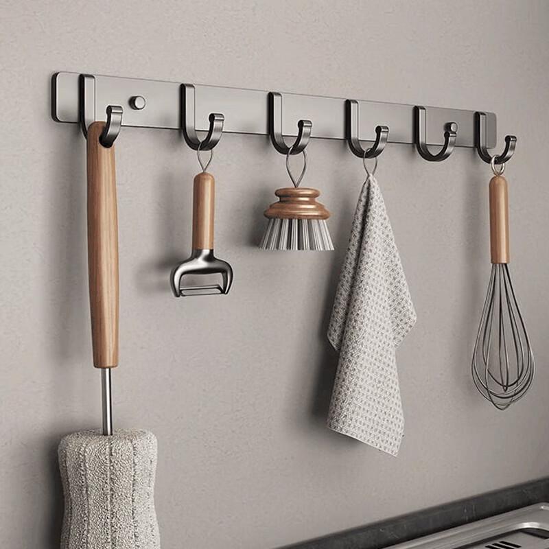 Punch-Free Wall-Mounted Hook Rack