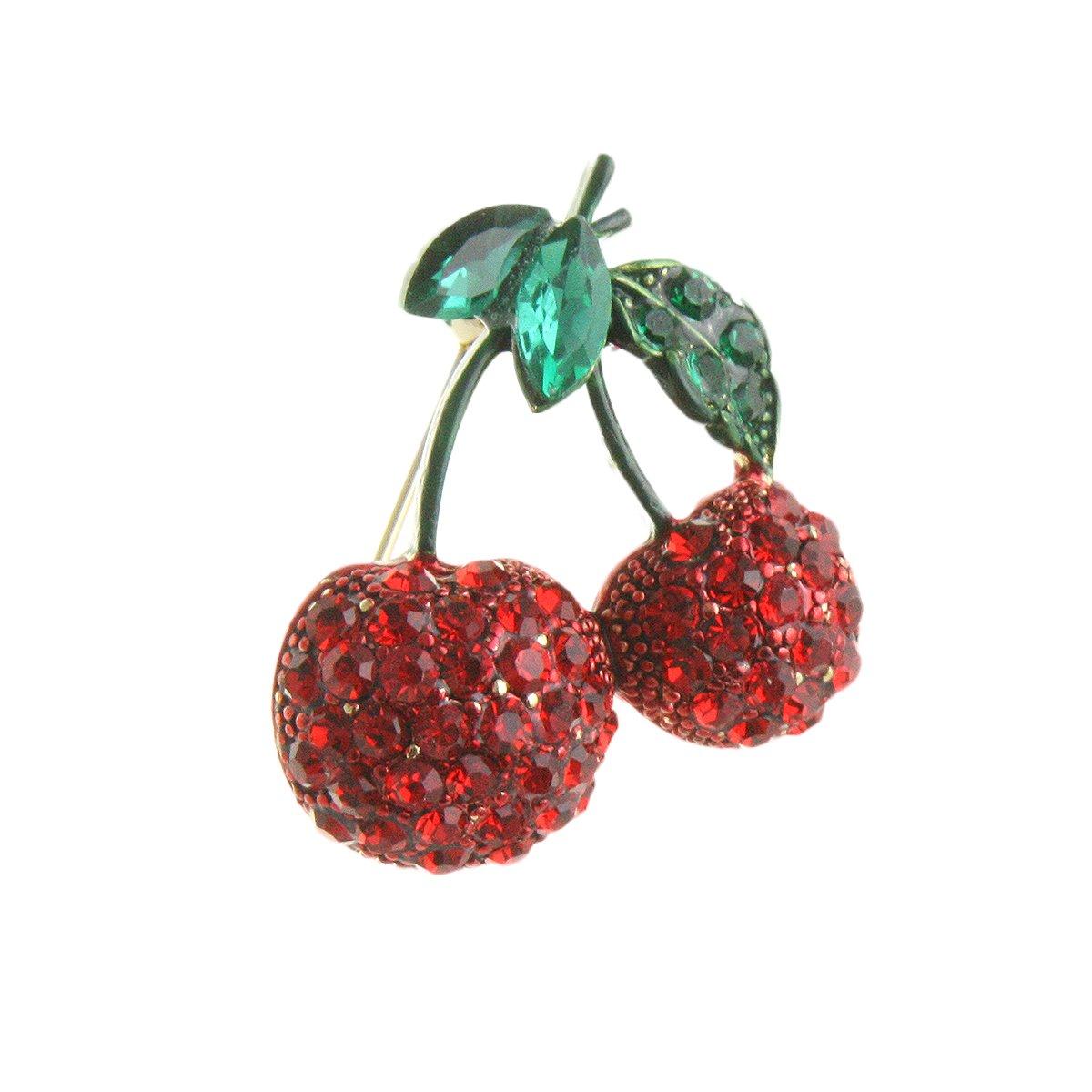 

Cherry [VINGTAINE] Brooch, Cherry, Fruit, Red, BR-76A