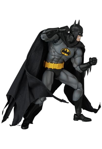 Medicom Toy MAFEX No.270 Knight Crusader Batman Black Ver. Approximately 160mm tall, non-scale, pre-painted action figure.