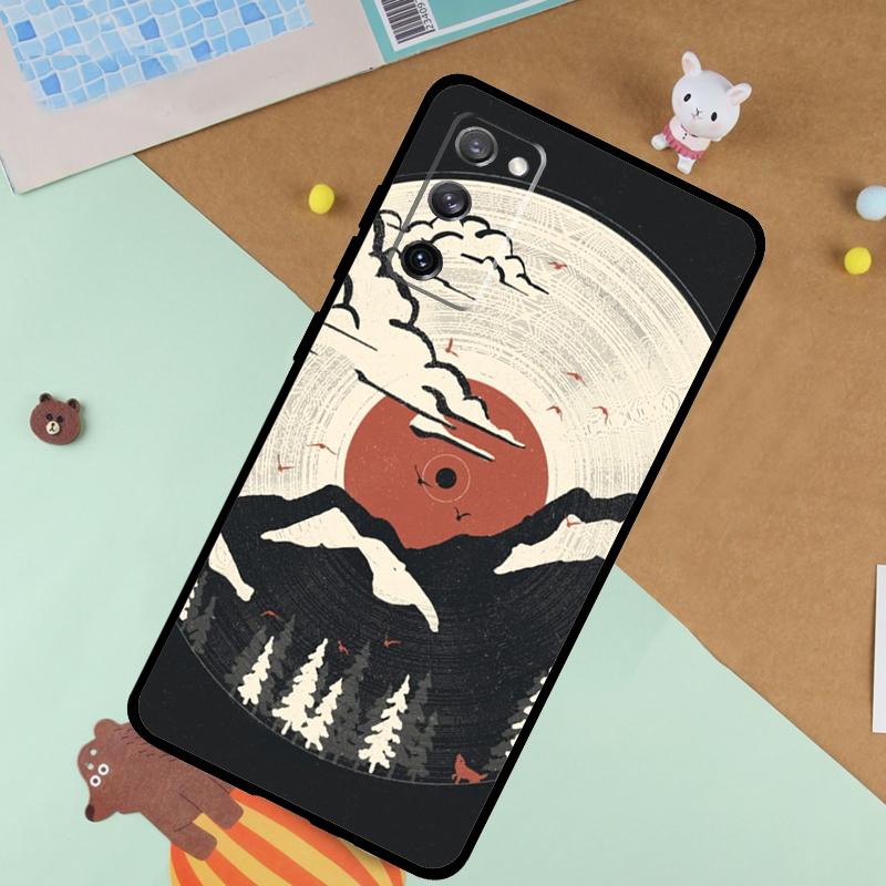

Vinyl Record Retro Soft Case For Samsung Galaxy S24 Ultra S9 S10 S20 S22 S23 Plus S21 FE S25 Ultra Funda Cover Galaxy S9