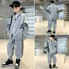 Boys' Spring and Autumn Suits, Big Children's Western-style Casual Two-piece Sweaters, Spring Children's Baseball Uniforms