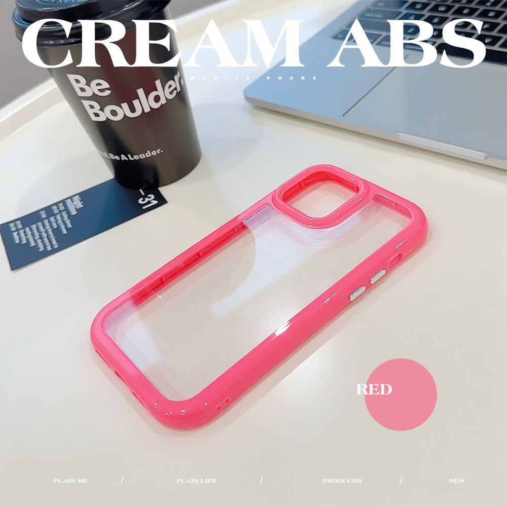 

Elegant Cream Case for iPhone 15/17ProMax Acrylic with High-End Feel 13