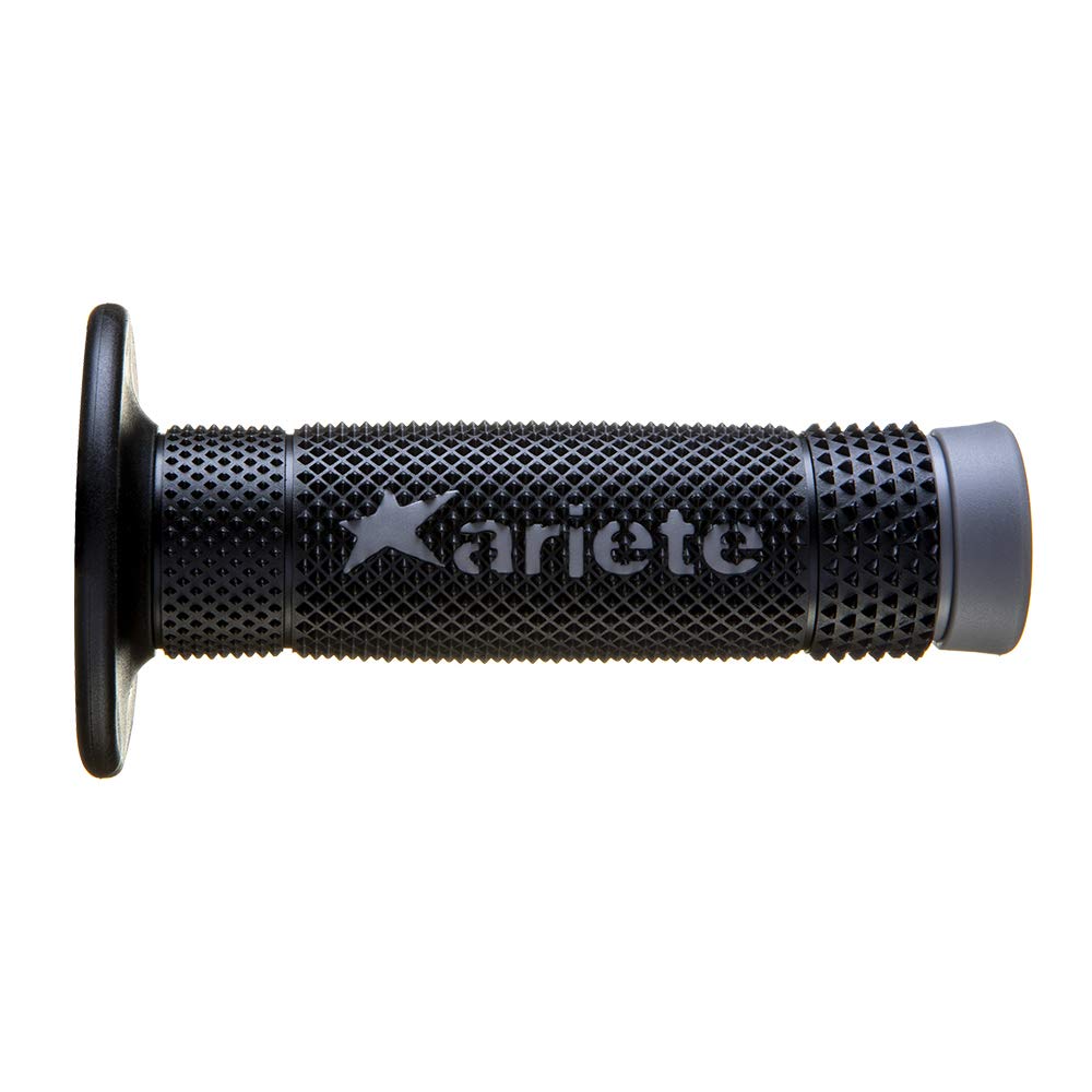 Ariete 02643-GRN VULCAN Super Soft Grip, 4.5 Inches (115 Mm), Non-Piercing, Black/Gray, Left and Right Set