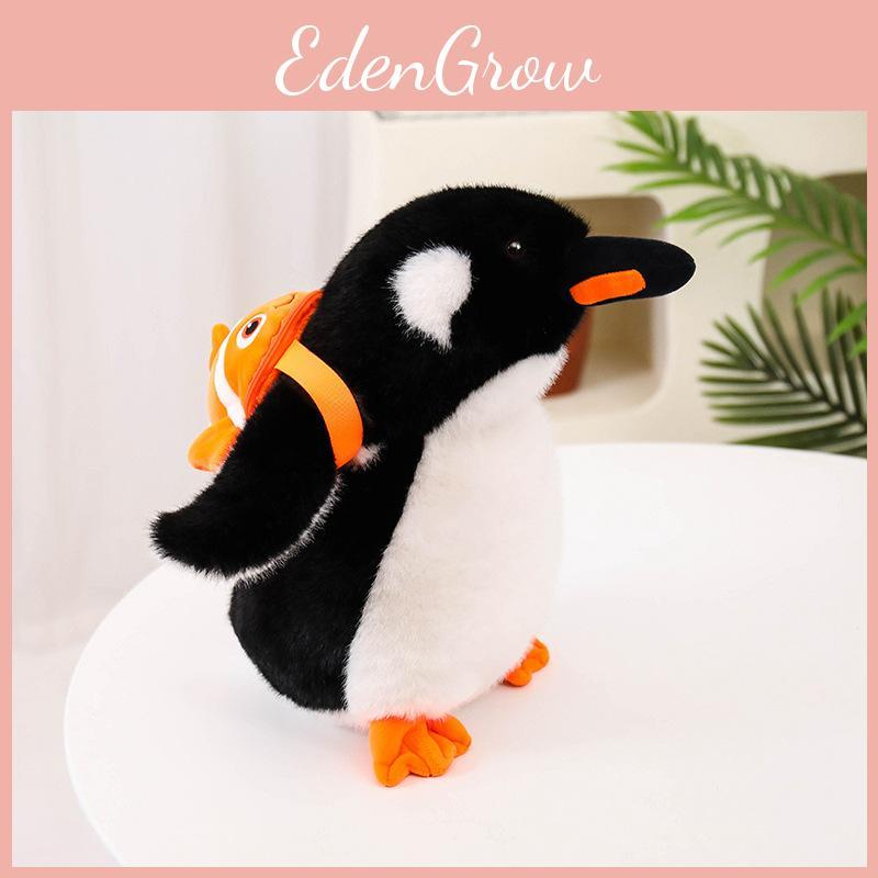Backpack Penguin Clownfish Plush Toy Cute Animal Doll Cartoon Kids Gift Birthday