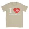 I Love Muhammad Men's T Shirt  Novelty Tee Shirt Short Sleeve O Neck T-Shirts 100% Cotton Birthday Gift Tops