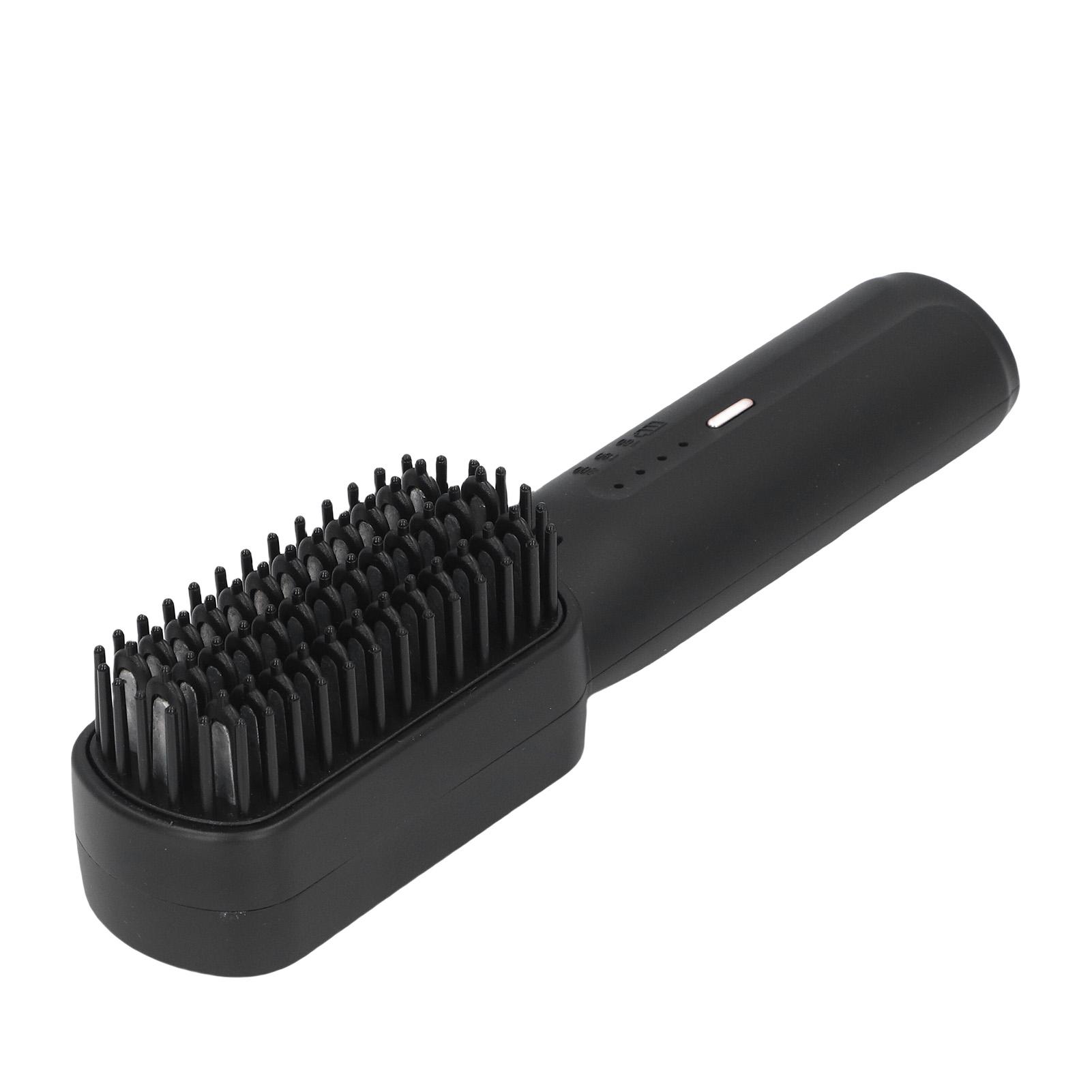 

2500 мАч Щетка-выпрямитель для волос Быстрый нагрев Портативная расческа для выпрямления волос для женщин Фиолетовая чёрный