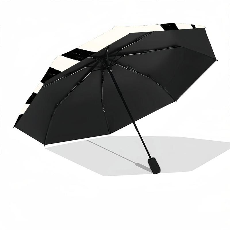 1pc Eye Pattern Automatic Open/close Umbrella, 8-Rib Sturdy Structure, Auto Folding/Opening, Portable Travel Umbrella for Women,063