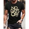 SIN DÍAS LIBRES Estampado de Patrón Camiseta para Hombre Camiseta Gráfica Ropa de Verano para Hombre Atuendos para Hombre