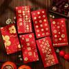 6pcs Blessing 2025 Snake Year Red Envelopes Traditional Money Packet  Spring Festival Supplies