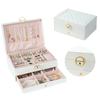 Elegant Jewelry Holder Spacious Multi Tiered Necklace and Earring Organizer with Compartments Jewellery Stoarge Box