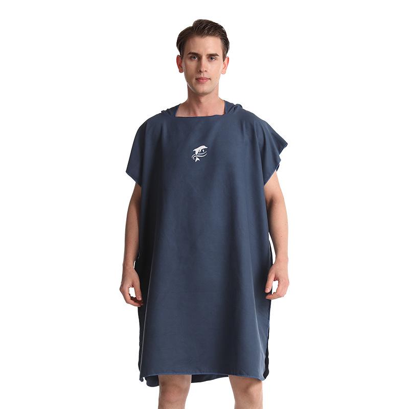 Quick-Drying Ultra-Fine Fiber Hooded Bathrobe & Towel Cape - No Shedding 105*78 cm