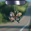 Flat Surface Acrylic Butterfly Pendant Ornament For Vehicle Decor Interior