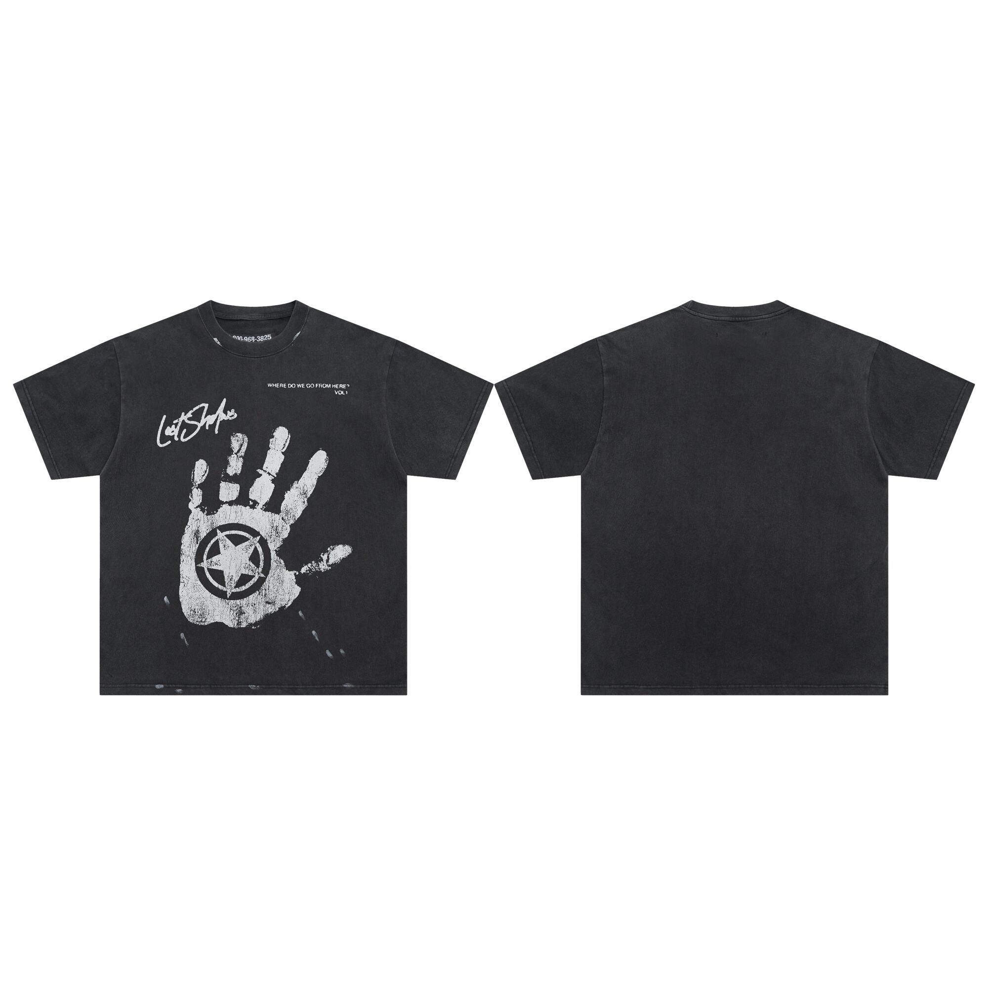 

Мужская и женская высококачественная хлопковая футболка с эффектом потертости и стирки. Популярная модная студенческая трендовая брендовая футболка XL