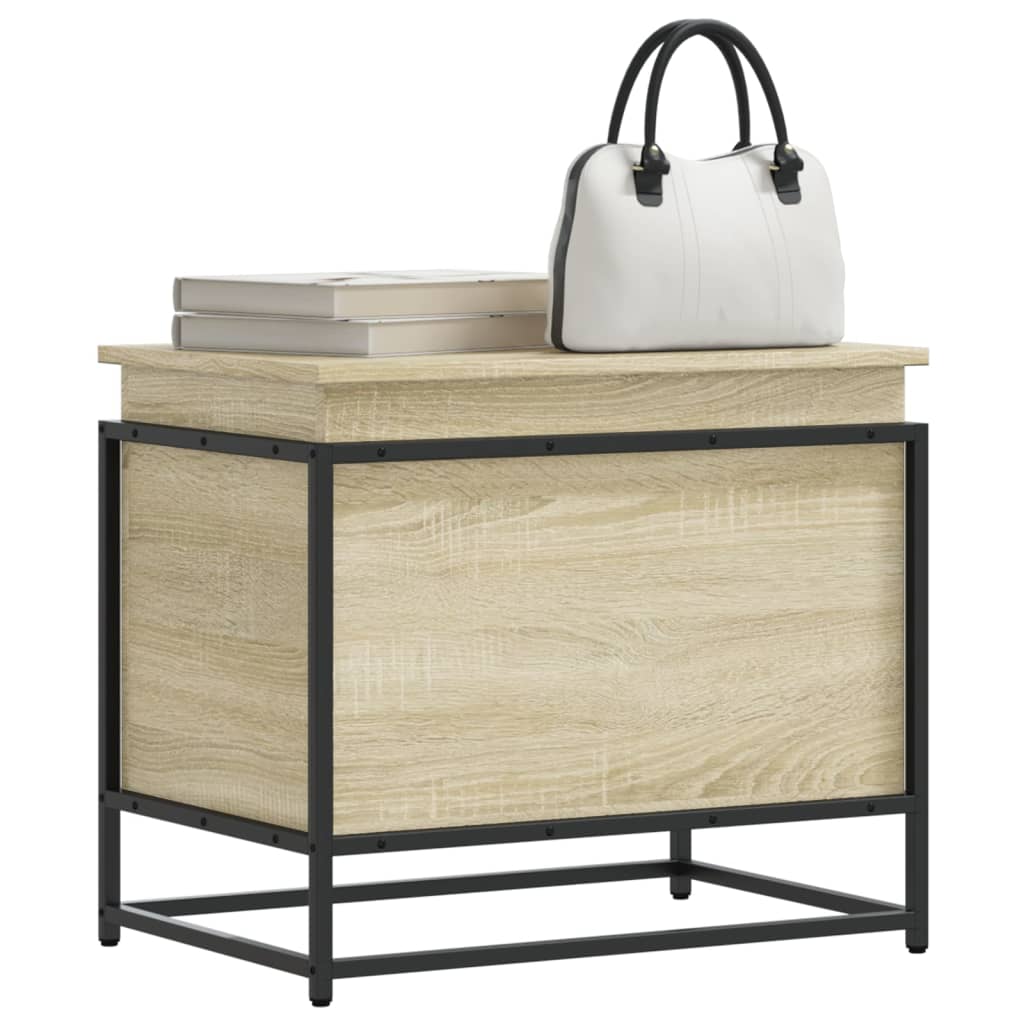 Storage Box with Lid Sonoma 60 X 40 X 51.5 Cm Engineered Wood