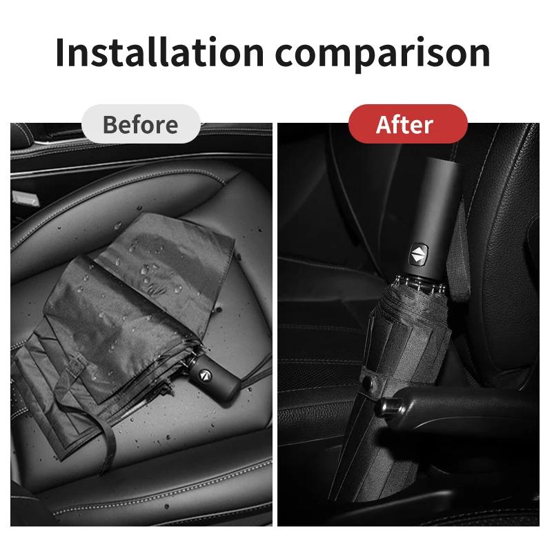 Samolepka na auto 2025 Nová Pro Škoda 12 Kostí Auto Automatický Skládací Deštník Příslušenství pro Stínění Rychlý Kodiaq Karoq Fabia Kamiq MK3 Ro