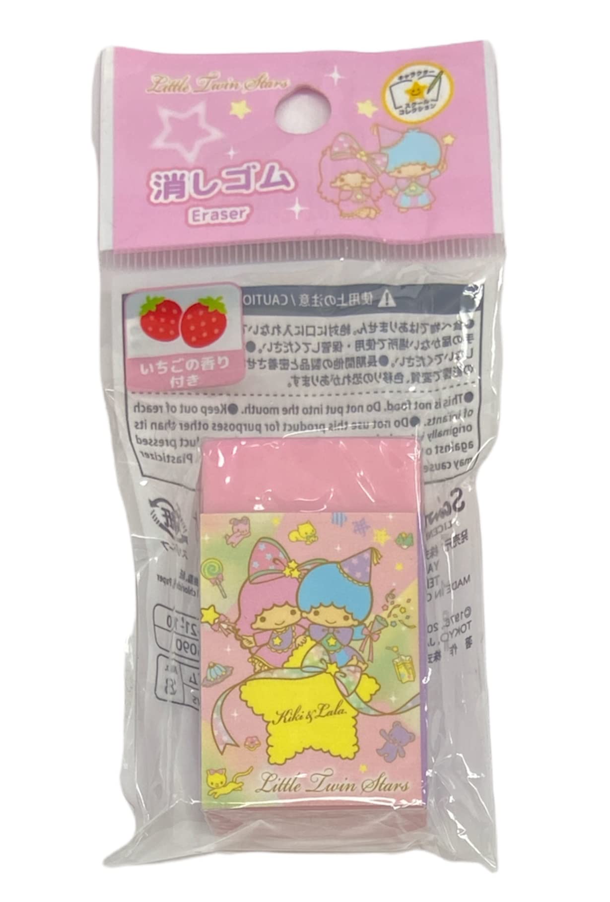 

Sanrio Little Twin Stars Карандаш Клубника дюймы x 1 дюйм x дюймы Ластик, Запах, 1.8 0.6 розовый