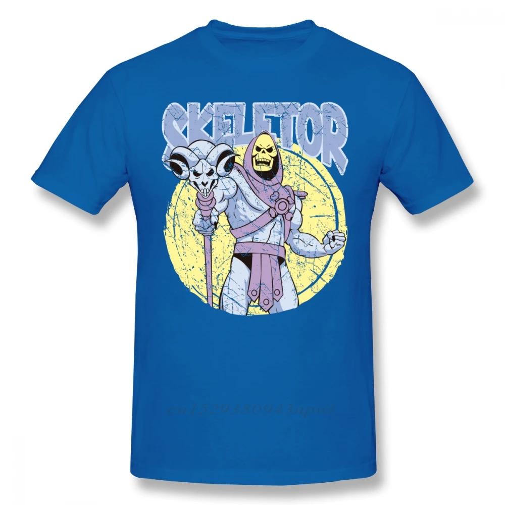 SKELETOR T-shirt SKELETOR T-shirt Korte Mouw Grappig T-shirt Grafisch Mannen Strand Katoenen T-shirt Jongens Punk Designer Streetwear