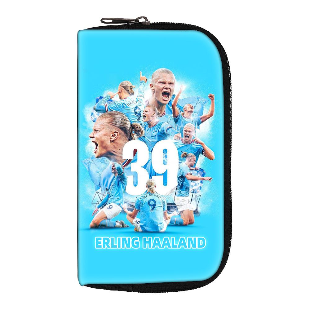 Haaland Wallets Portable Money Coin Purse Women Men Football Star Clutch Bag Credit Card Money Bags storage bag headphone bag
