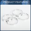 INFINAUTO Hub Centric Rings 64.1mm Inner to 72.6mm Outside Diameter Vehicle Wheel Hub Rings Aluminum Alloy 4pcs