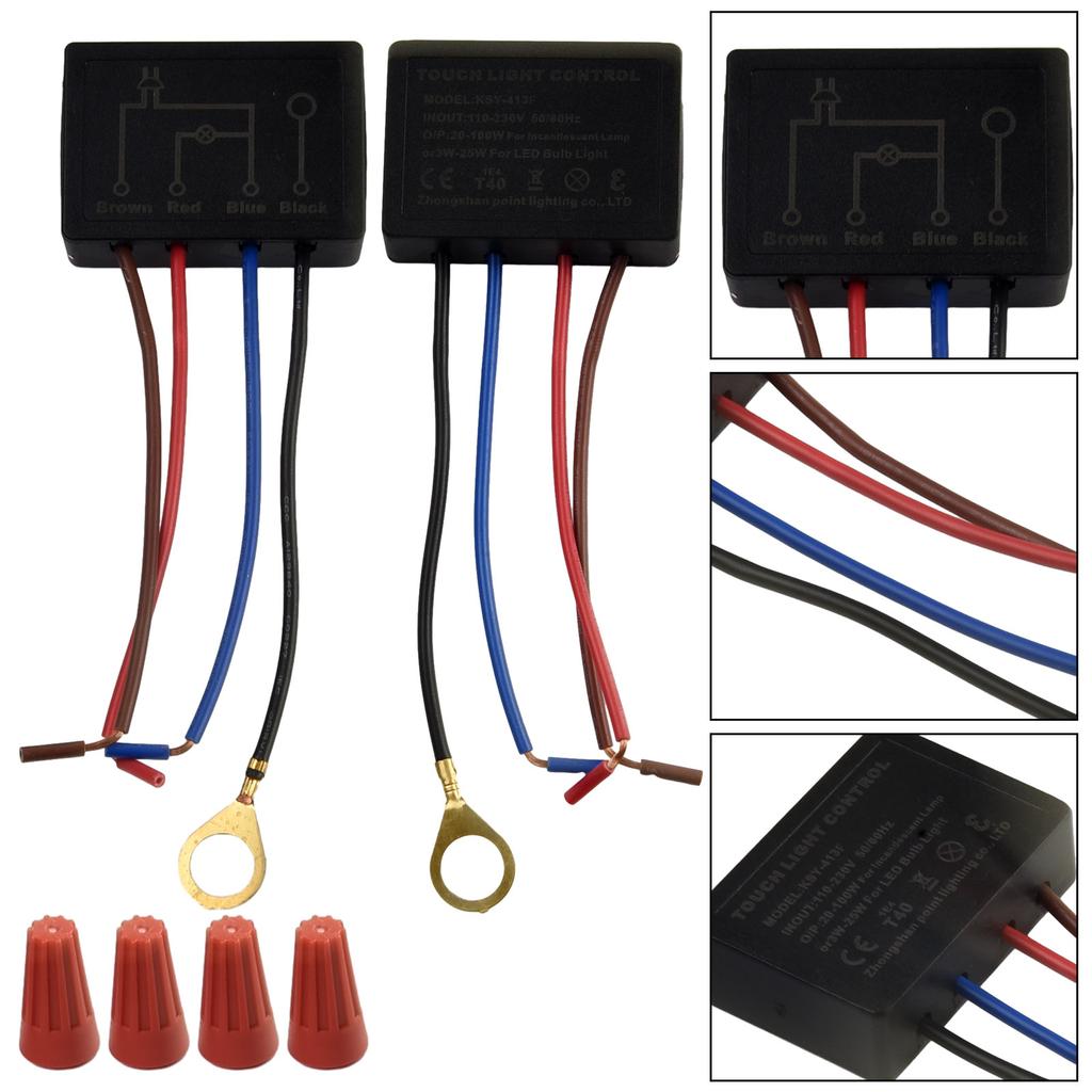 Sensor Touch Light Switch Dimmer Control EU For Lamp Desk Bulb Module Replace Replacement Table Lamp 220V Accessory Black