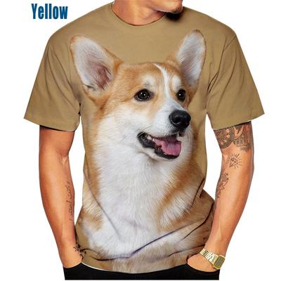 Cute Pet Welsh Corgi 3D Printed T-shirt Pembroke Puppy Baby Puppy T-shirt Casual Fashion T-shirt for Men and Women Kids