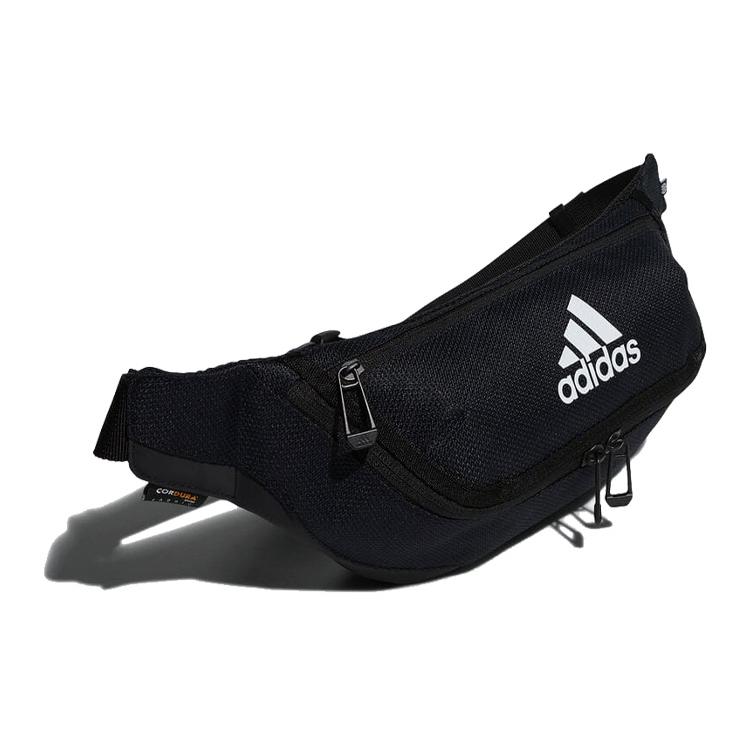 New Adidas Recycled Material Polyester Gym Bag, Fanny Pack Regular Unisex Black H64743
