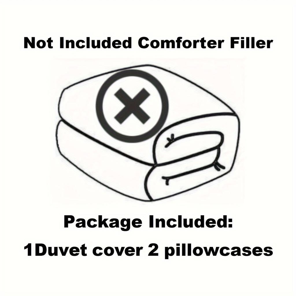 3pcs Brainrot Book Duvet Cover Set - Bedding Set, Suitable for Easter, Valentine'S Day, Ramadan, Christmas, Graduation Season