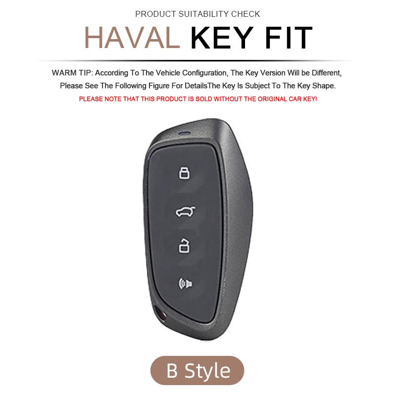 Zinklegierung Leder Autoschlüsselhülle für HAVAL Hover XY H6 Dargo M6 H9 H6S F7 F7X Jolion X DOG H2 H3 H5 H7 H8 M4 F7H H2S Abdeckung Schale