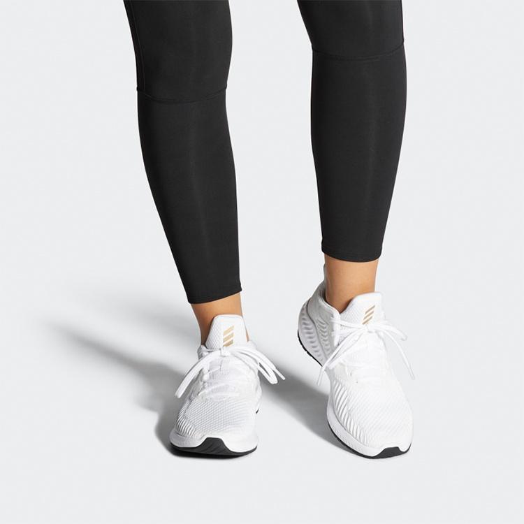 (WMNS) Adidas Alphabounce+ 3 'White Copper Metallic' Women's EG1386