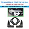 Satz Formgepresste Schmutzfänger für Lexus ES ES350, ES300h, ES250 2013-2018 Schmutzfänger Spritzschutz Vorne Hinten Schmutzfänger Schmutzfänger 2014 2015