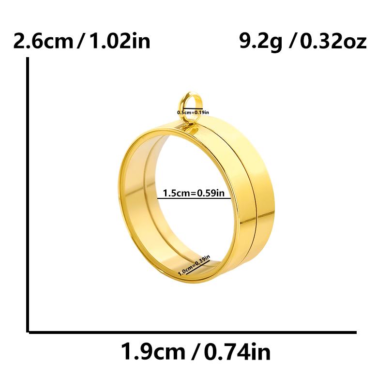 Thickness 10mm Innner Size 15-45mm Stainless Steel Locket Pendants For Jewelry Makings Supplies Round Glass Twist Screw Lockets