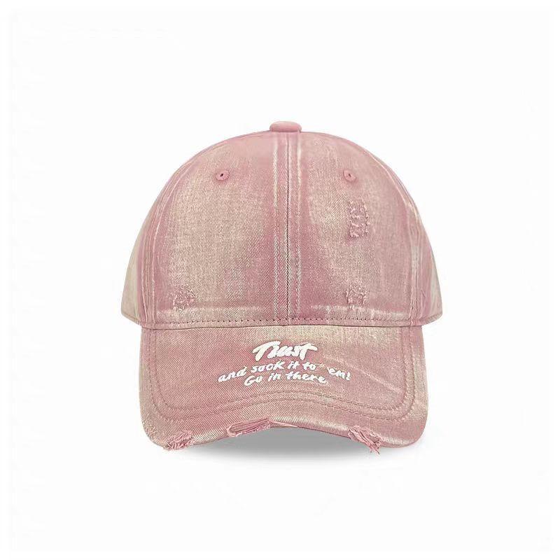 2026New High-quality Embroidered Baseball Cap for Men and Women, Casual Sun Hat, Distressed Duckbill Cap, Suitable for Large Head Sizes, Makes the