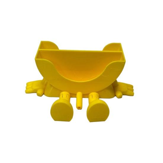 Funny Sponge Holder with Drainage Creative Sink Organizer for Kitchen 3D Printed Smile Sponge Rack Kitchen Sink Accessory