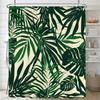 Green Plant Leaf Vines Flower Shower Curtain Print Modern Nordic Leaves Polyster Home Decor Bathroom Curtain With Hooks