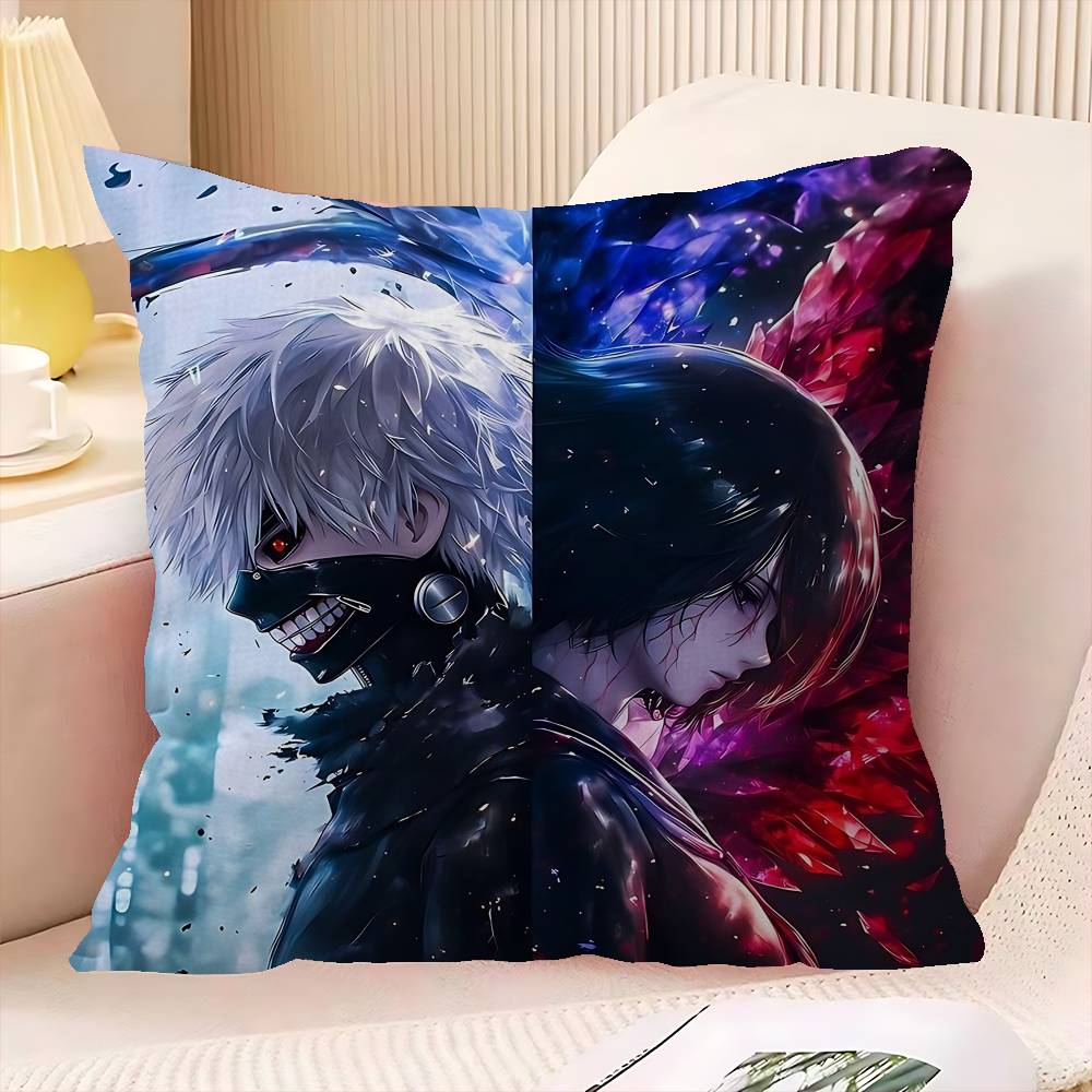 Anime Tokyo Ghoul Pillow Cover for Bedroom Room and Living Room Sofa Decorative Cushion Cover