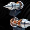 Mini-Turbofan-Triebwerk Luftfahrtmodell Wissenschaftsexperiment Düsentriebwerksmodell Wissenschaftsspielzeug für Teenager Lernen Bildung