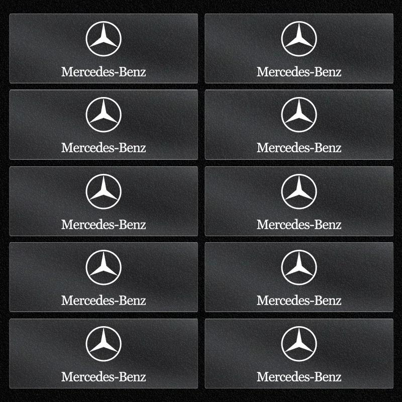 Car Front Seat Headrests Badge Decal Car Side Window Stickers for Mercedes Benz AMG W204 W205 W212 W213 W177 W176 W117 X253 W247