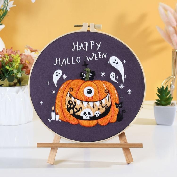 Embroidery Stitches Practice Embroidery Kits for Beginner with Halloween Pattern
