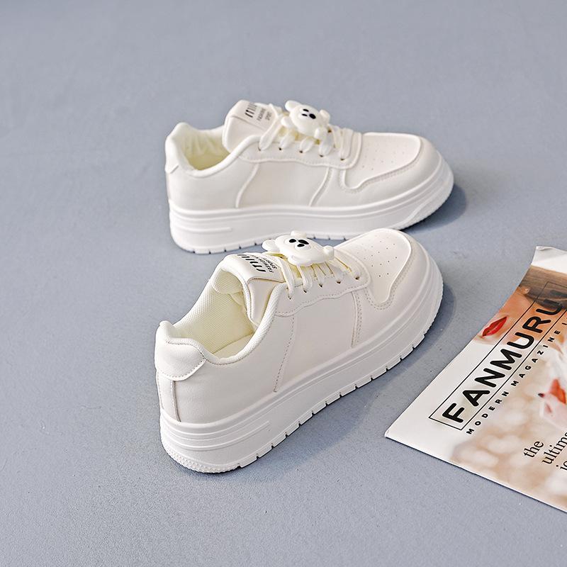 

Модные розовые кроссовки на платформе Толстая подошва Кожаная повседневная обувь для женщин Модная женская обувь Обувь на платформе Спортивная обувь для ходьбы Кроссовки 35 бежевый