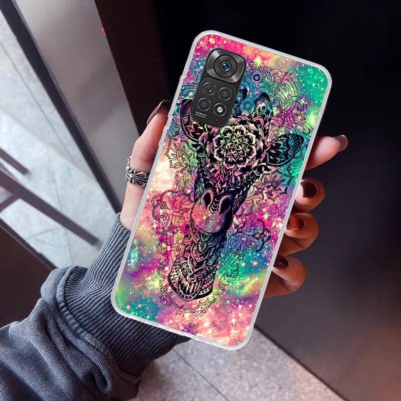 Cute Cartoon Giraffe Animal Phone Case for Xiaomi Redmi Note 15 14 14S 13 12 12S 11 Pro Plus 11E 11T 11S 10S 5G Soft Cover Funda