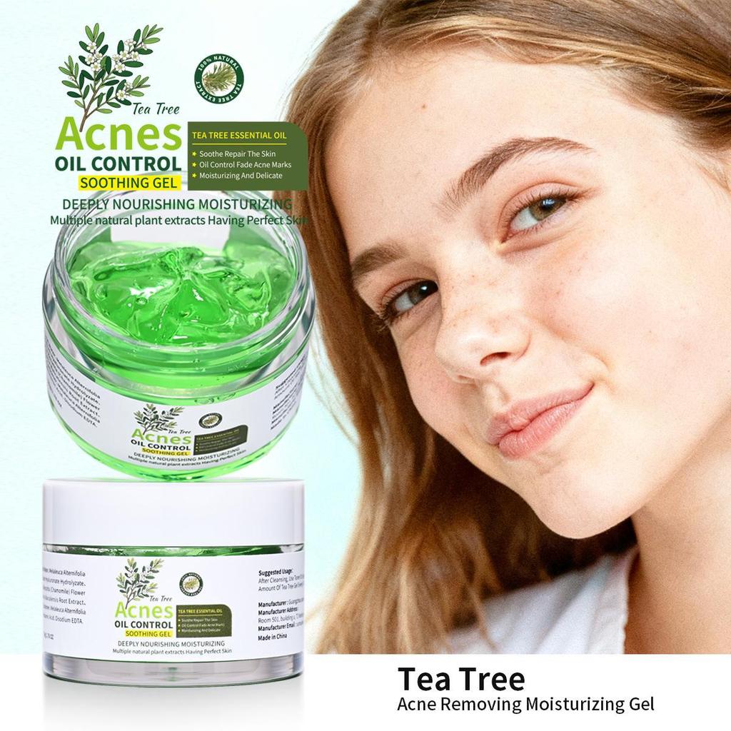 Set Viso Tea Tree Controllo Acne: Tonico, Siero, Maschera all'Argilla, Gel