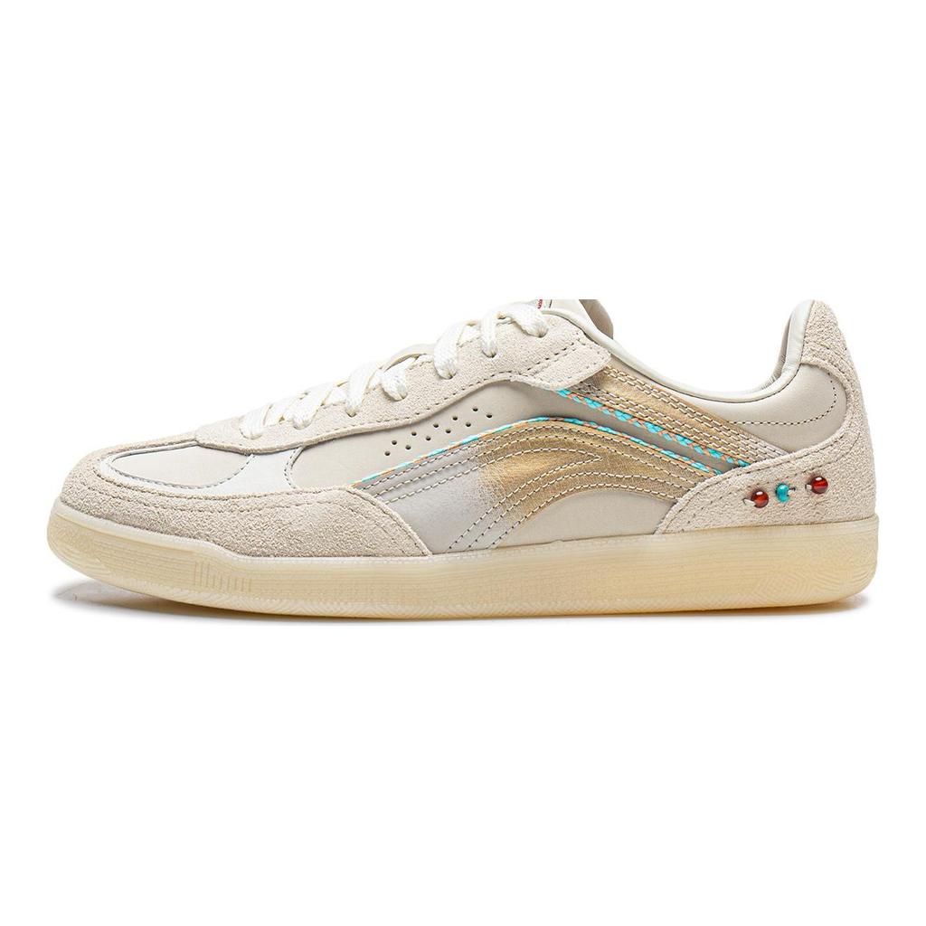 Li Ning x GUGONG Heart Stream SLIM Slip Resistant Cushioning Breathable Height Increasing Low top Skateboard Shoes AGCW126-1