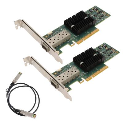 2PCS MNPA19 XTR 10Gb SFP+ PCIE Network Card with 3.28ft Conversion Cable PICE Network Adapter Card