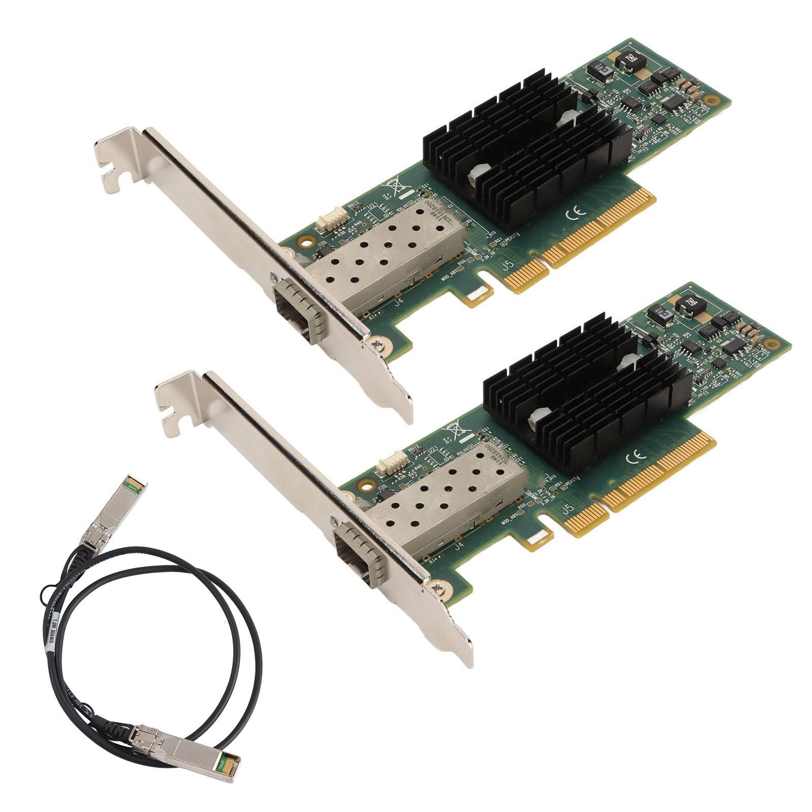 

2PCS MNPA19 XTR 10Gb SFP+ PCIE Network Card with 3.28ft Conversion Cable PICE Network Adapter Card