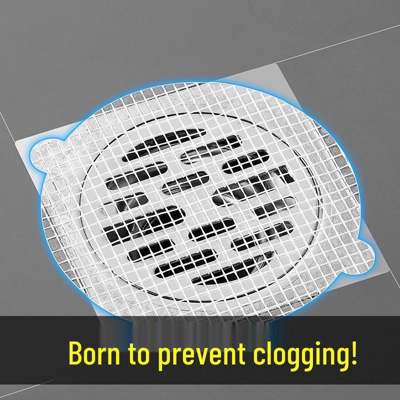 Drain Cover Hair Filter Screen - Disposable Clog Prevention for Bathroom